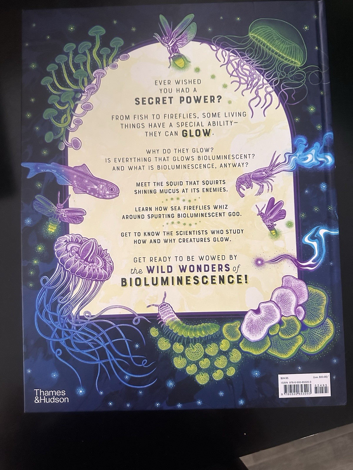 Glow: Wild Wonders of Bioluminescence Jennifer N.R. Smith Hardcover, Ages 9-12