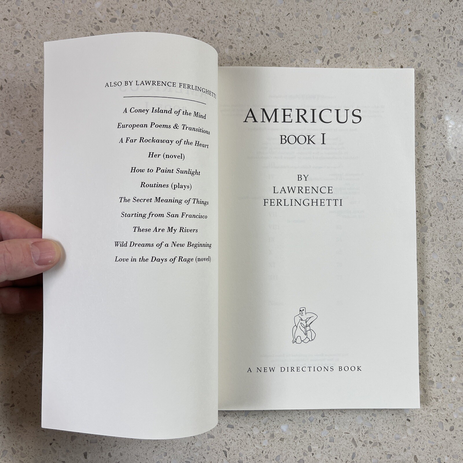 Americus, Book I – Lawrence Ferlinghetti – Poetry – VG – B31