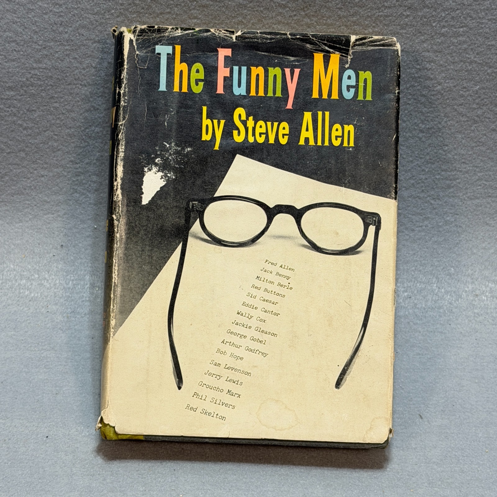 Vintage 1956 Signed Inscribed The Funny Men by Steve Allen First Printing HC DJ
