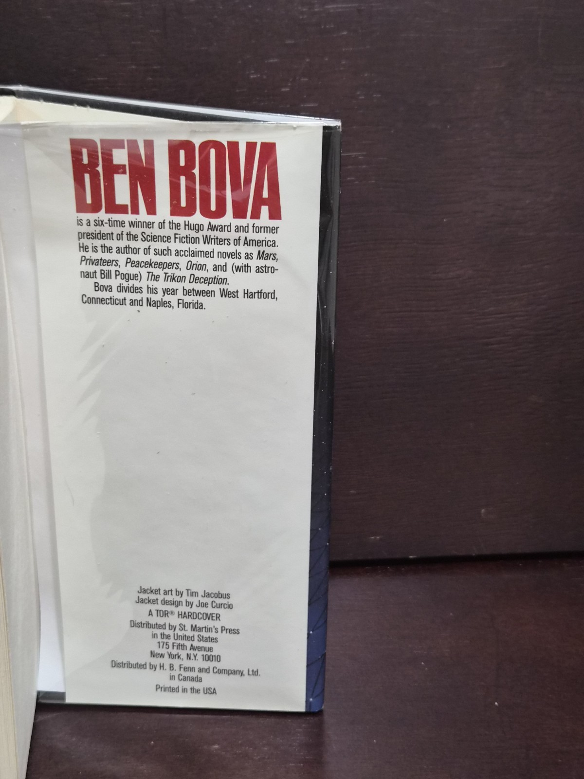 ​​Ben Bova TRIUMPH 1993 SIGNED 1st Ed 1st Print HCDJ LN Alternate History WWII