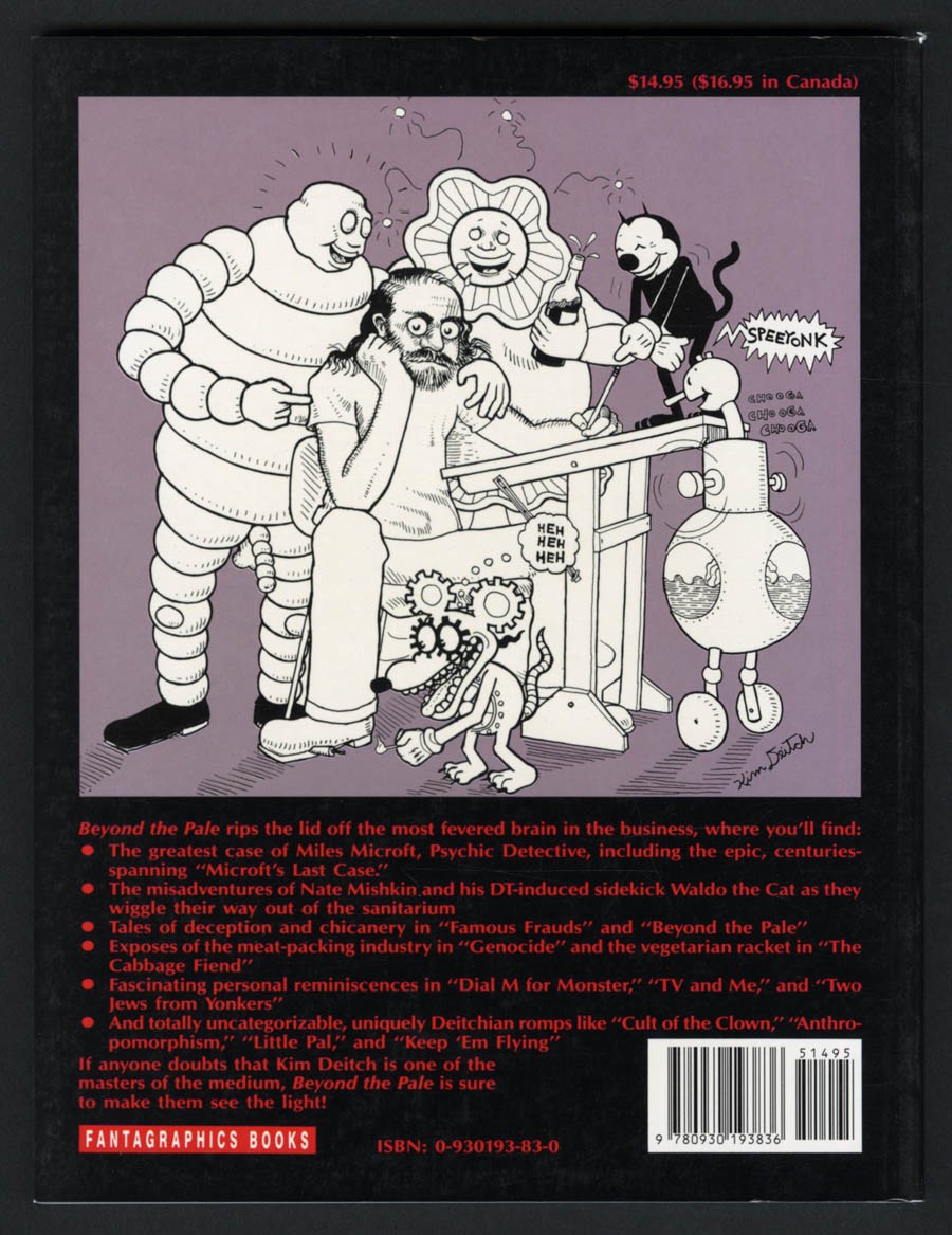 Kim Deitch SIGNED AUTOGRAPHED Beyond The Pale SC + SKETCH 1st Ed 1st Pr Comic