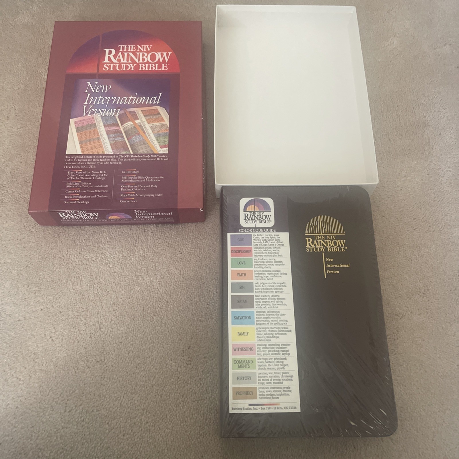 Rainbow Study Bible New International Version NIV Imitation Leather Bold Ln NEW