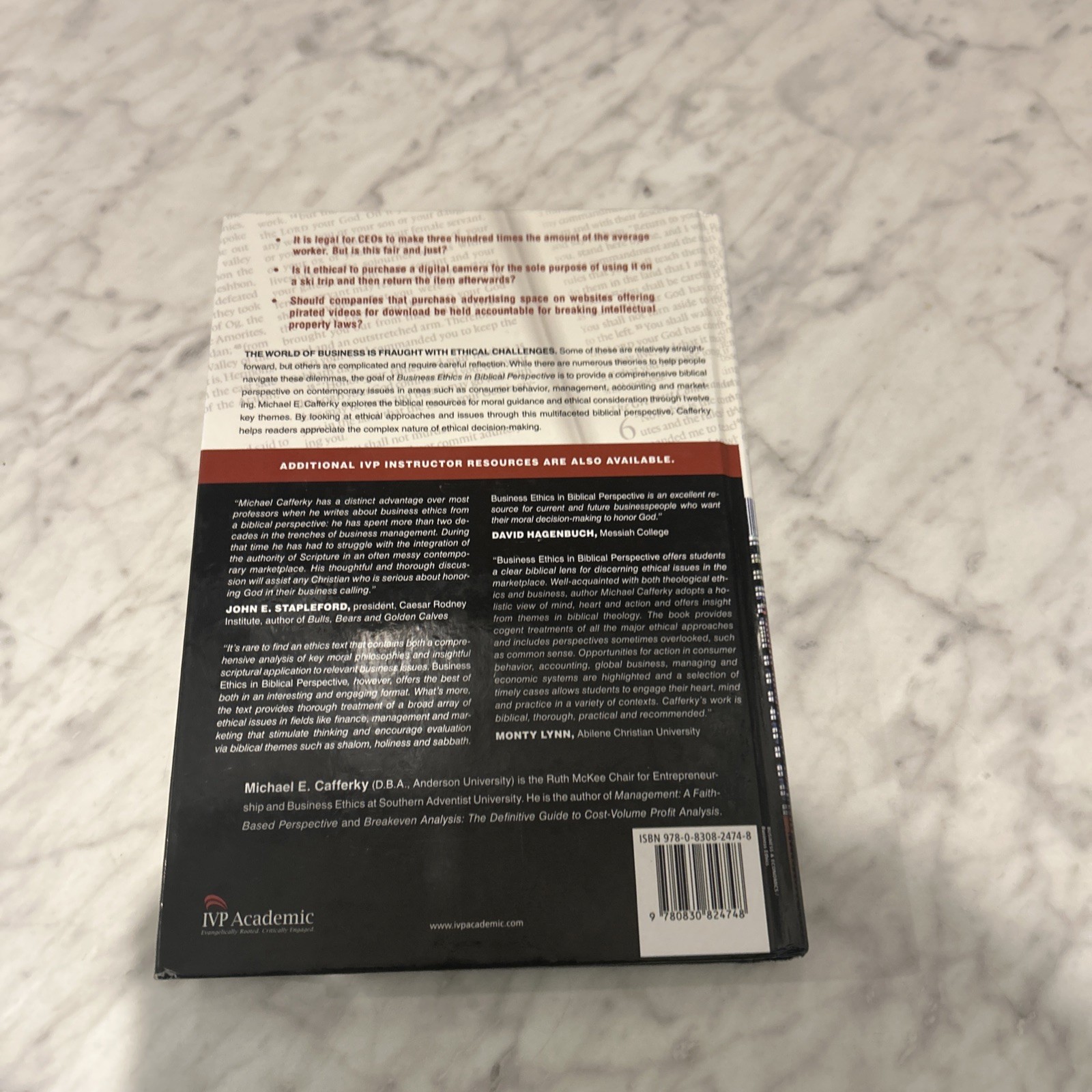 Business Ethics in Biblical Perspective : Cafferky (2015, Hardcover)