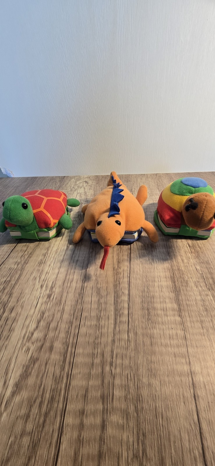 Vintage Honey Bear Plush Pals Board Book set of 3 Books Snail Turtle Lizard