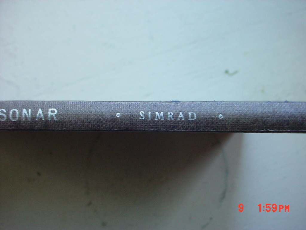 fish finding with sonar Simrad 1965