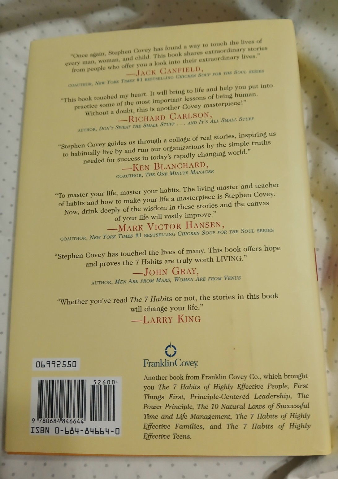 Stephen R Covey – 7 Habits of Highly Effective People & Living the 7 Habits