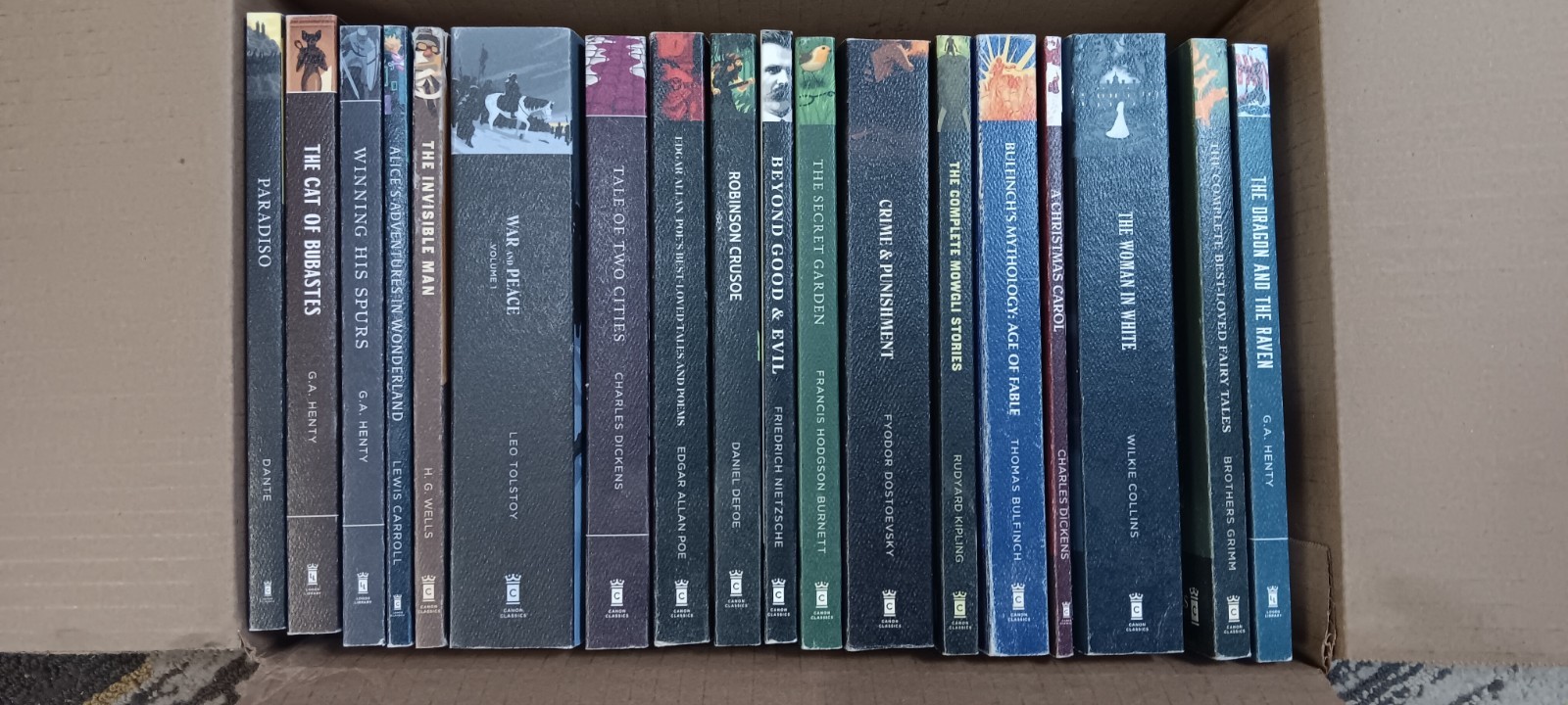 Lot of 18 Canon Classics Literature Book Set Fiction Philosophy Timeless Library