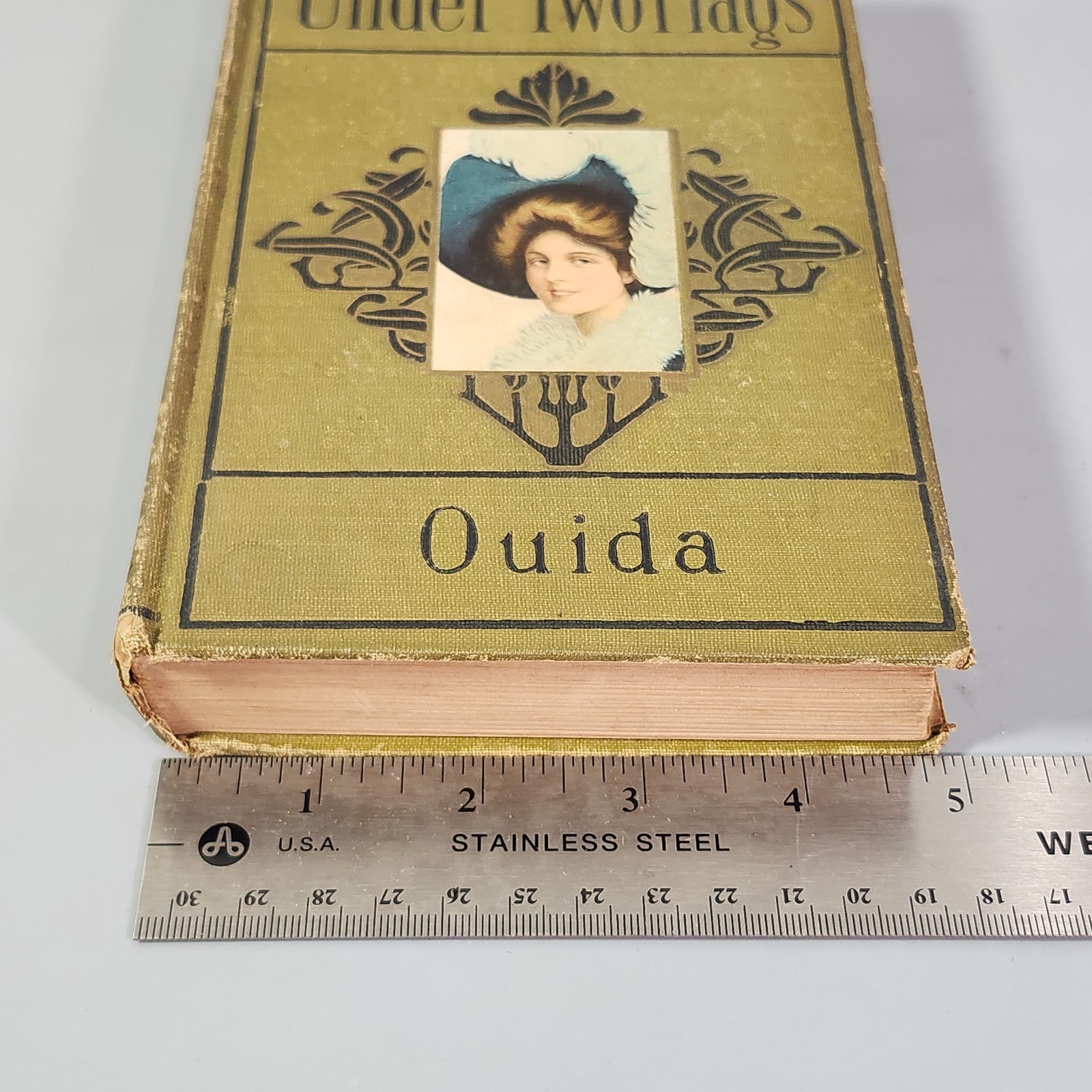 Under Two Flags Novel by Ouida HC Early 1900s Antique Book Hurst Company Version