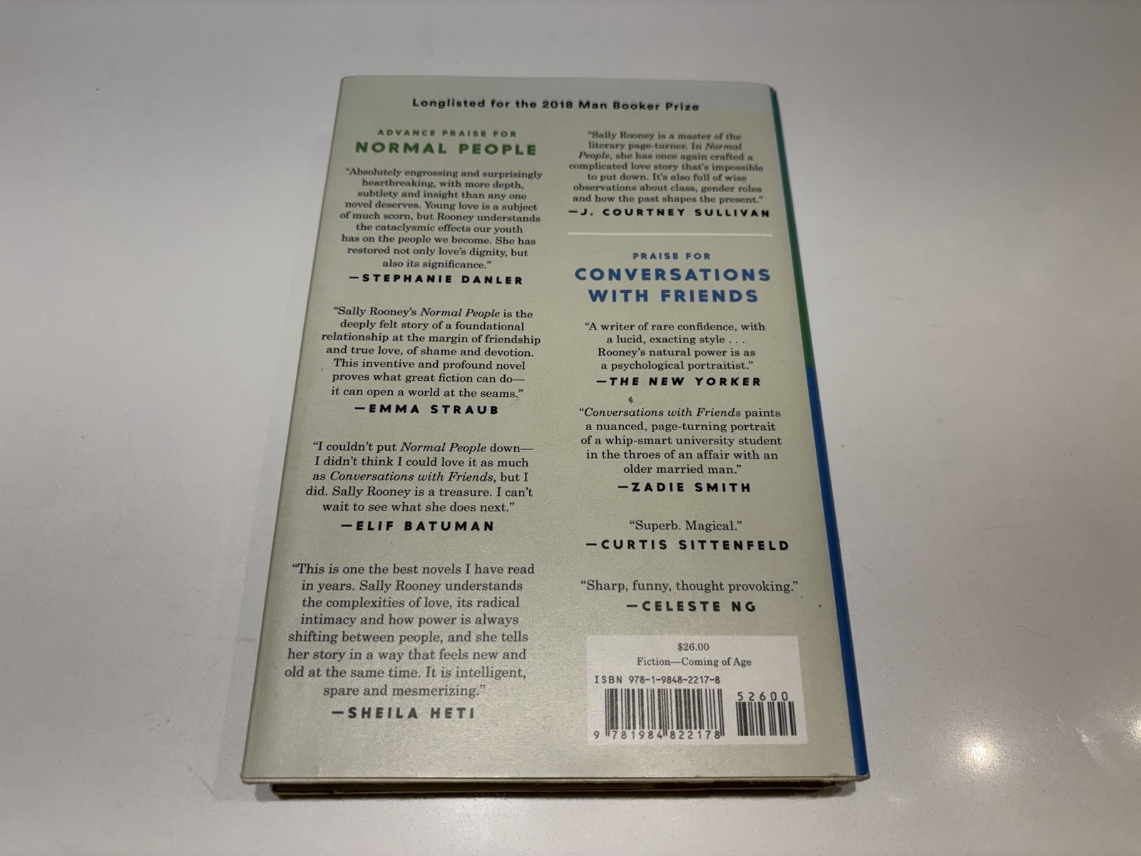Sally Rooney – Normal People – US First Edition First Printing – 2018