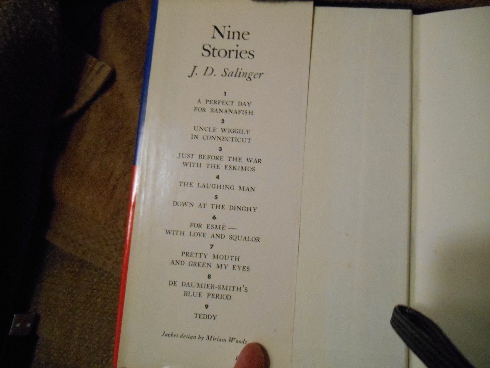 Nine Stories by J. D. Salinger Hardcover Reissue Edition Fiction,