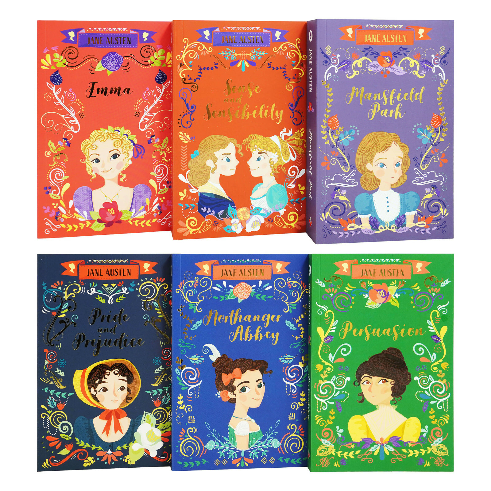 The Complete Jane Austen Collection 6 Books Box Set – Ages 9-14 – Paperback