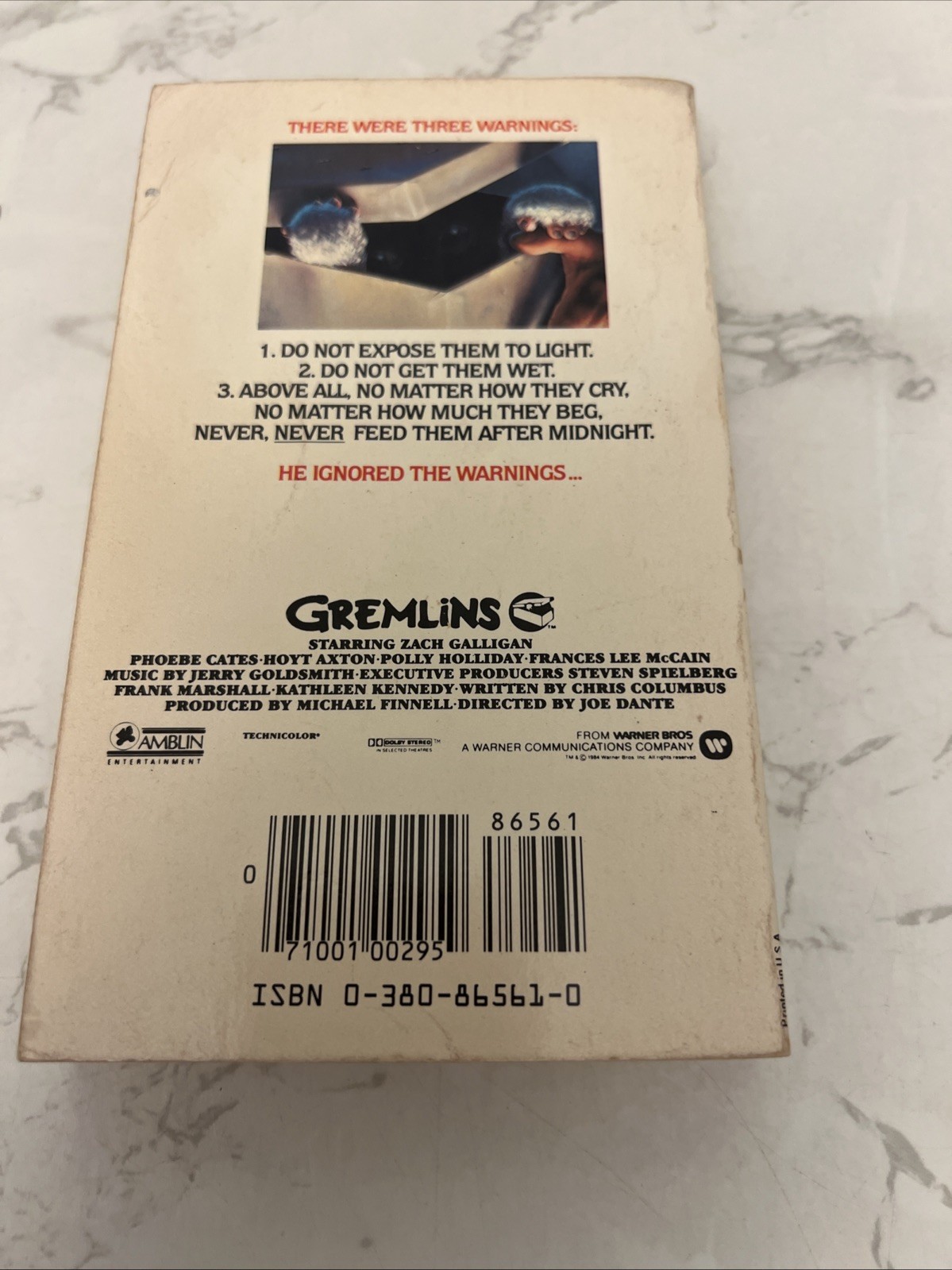 Gremlins by George Gipe 1984 1st Avon printing Steven Spielberg Vintage