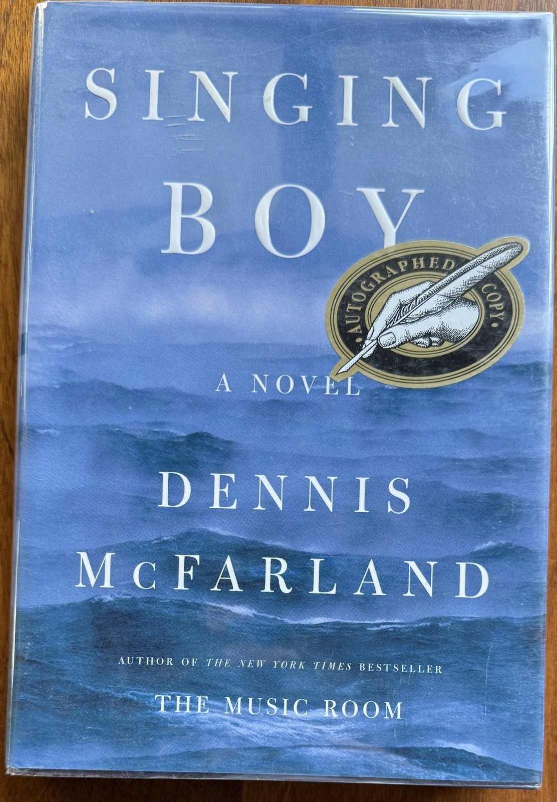 Singing Boy by Dennis McFarland (2001, HC w/ Dust Jacket) SIGNED 1st Ed.