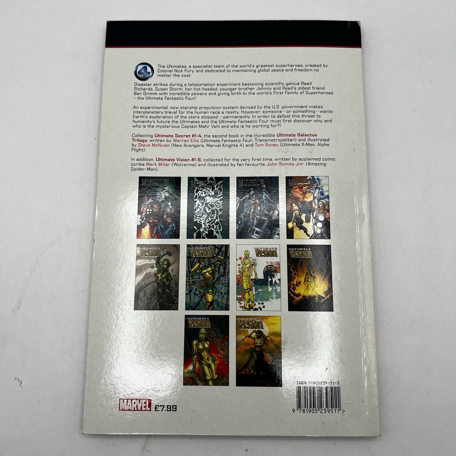 ULTIMATE SECRET : Ultimate Galactus Trilogy – Warren Ellis Graphic Novel