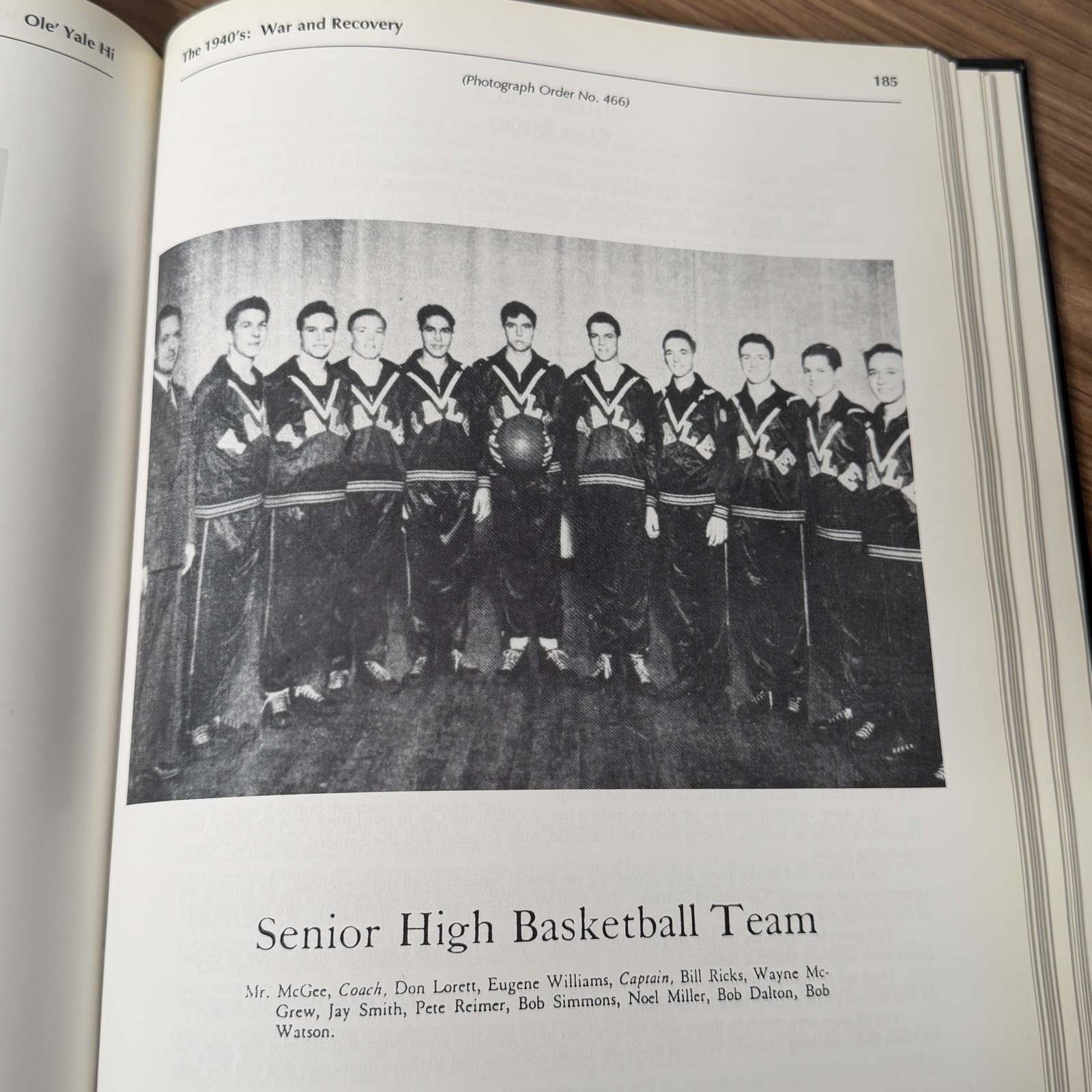 Ole’ Yale High 1919-1987 Oklahoma High School Yearbook History Payne County HB