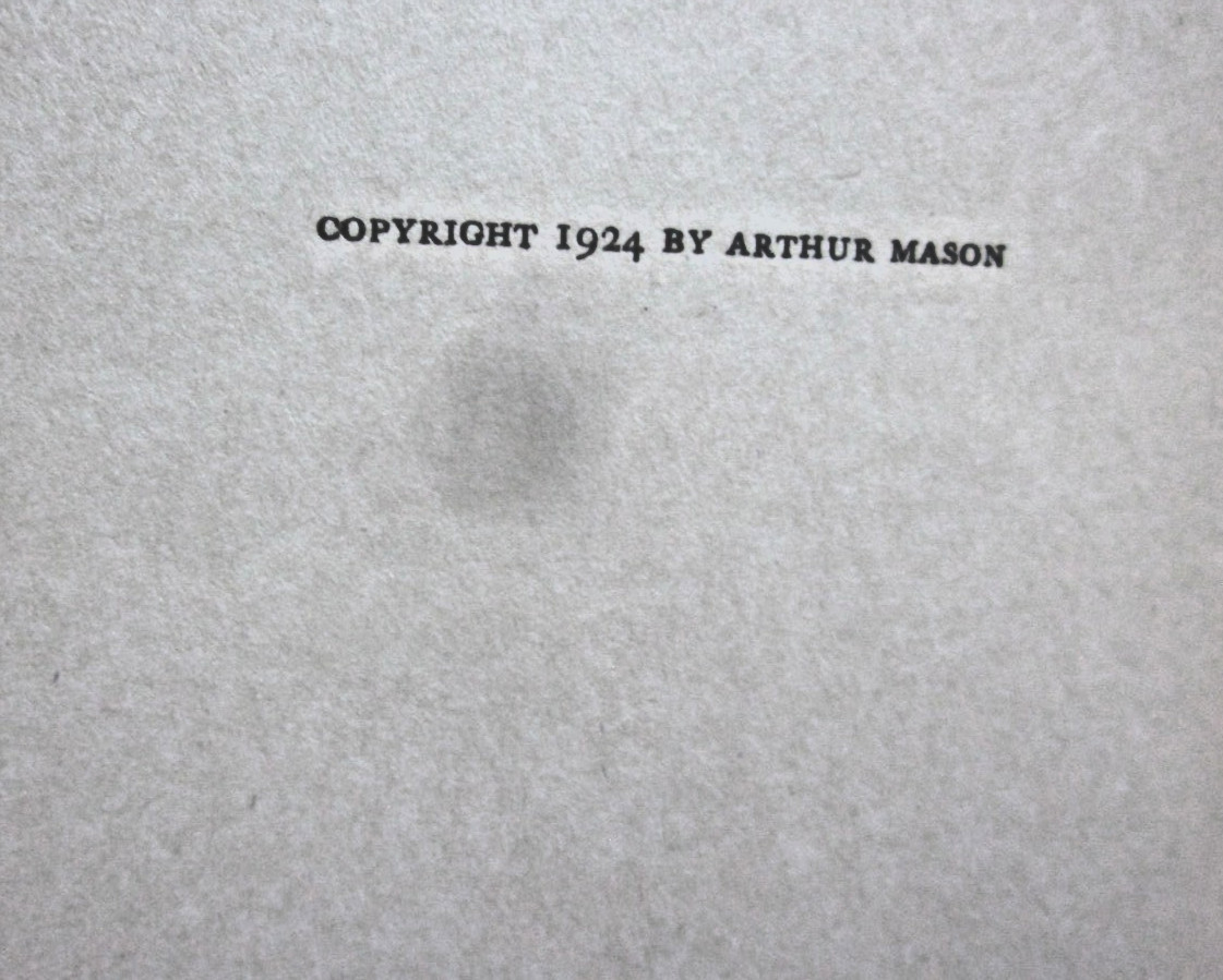 COOK and the CAPTAIN BOLD by AARTHUR MASON / HC / 1924 / With ACCEPTABLE JACKET