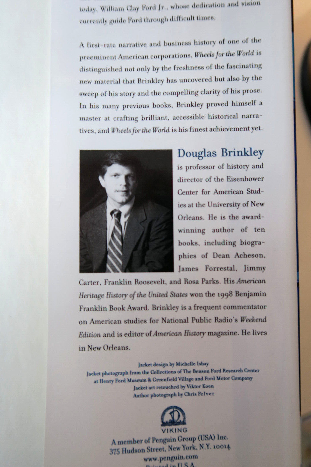 Wheels for the World: Henry Ford, His Company – Douglas Brinkley HC/DJ