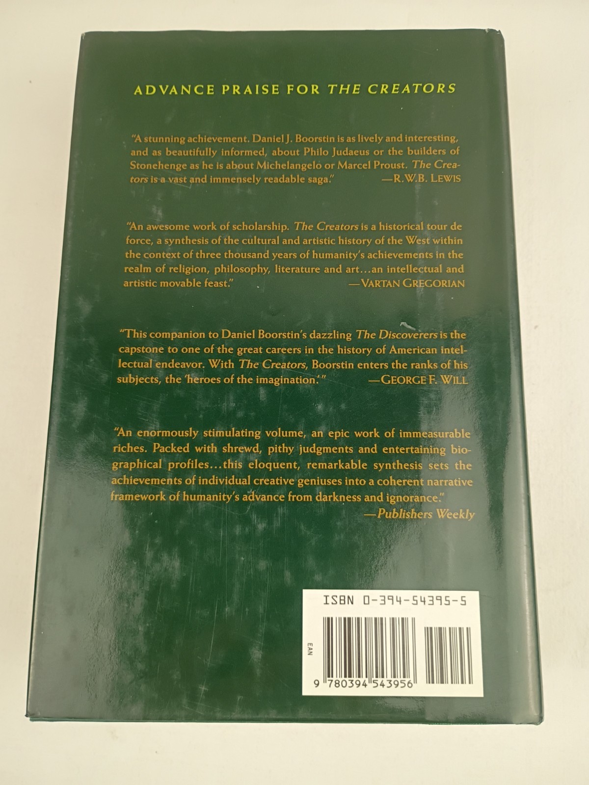 The Creators by Daniel J. Boorstin First Edition 1992, Hardcover, Dust Jacket