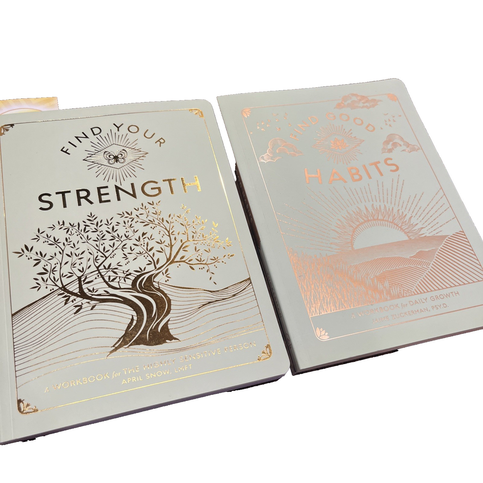 Self-Help Book Set – Find Good Habits, Find Your Strength Workbooks Daily Growth