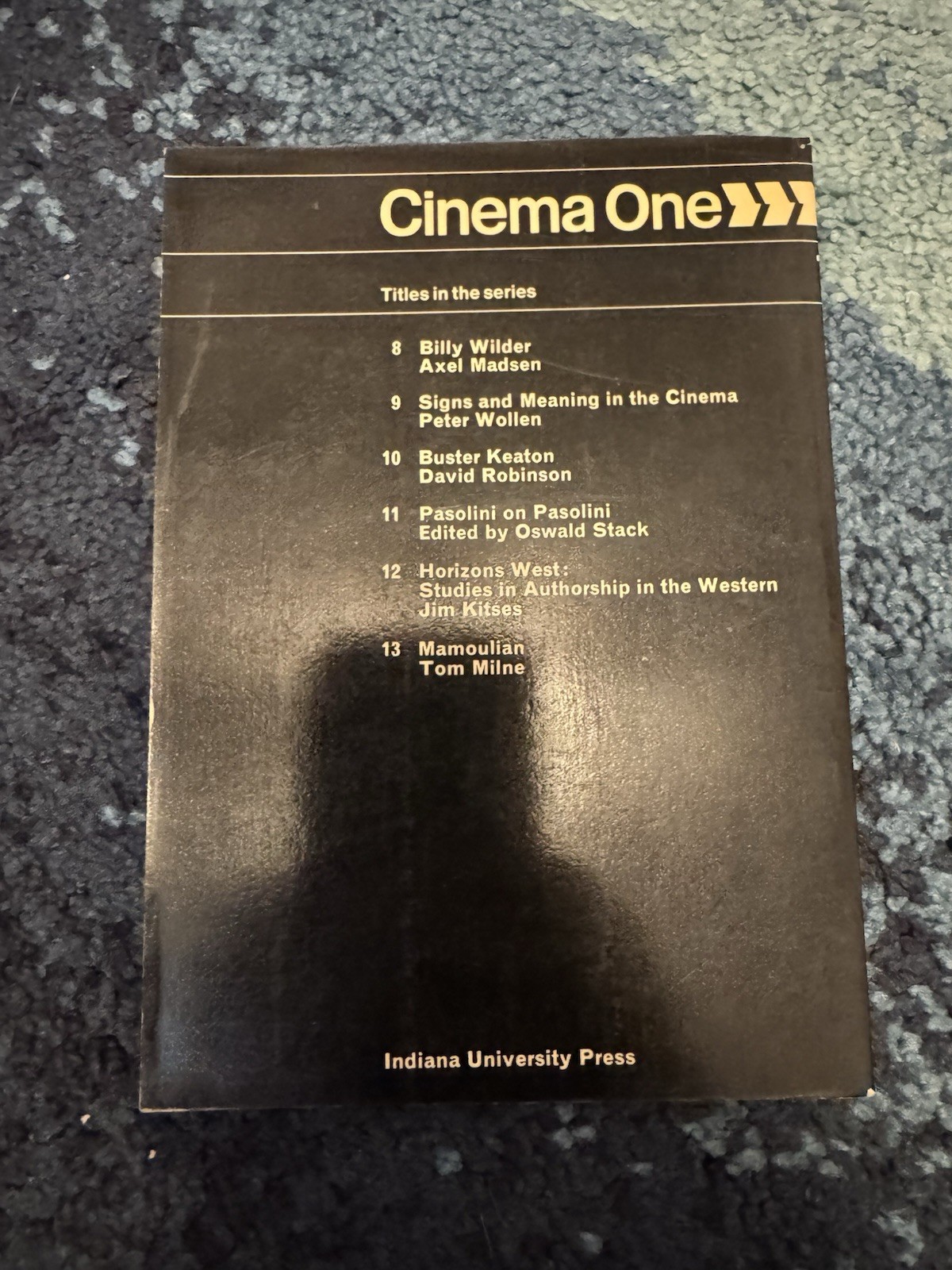Cinema One Mamoulian Tom Milne Paperback Indiana University Press Film Bio