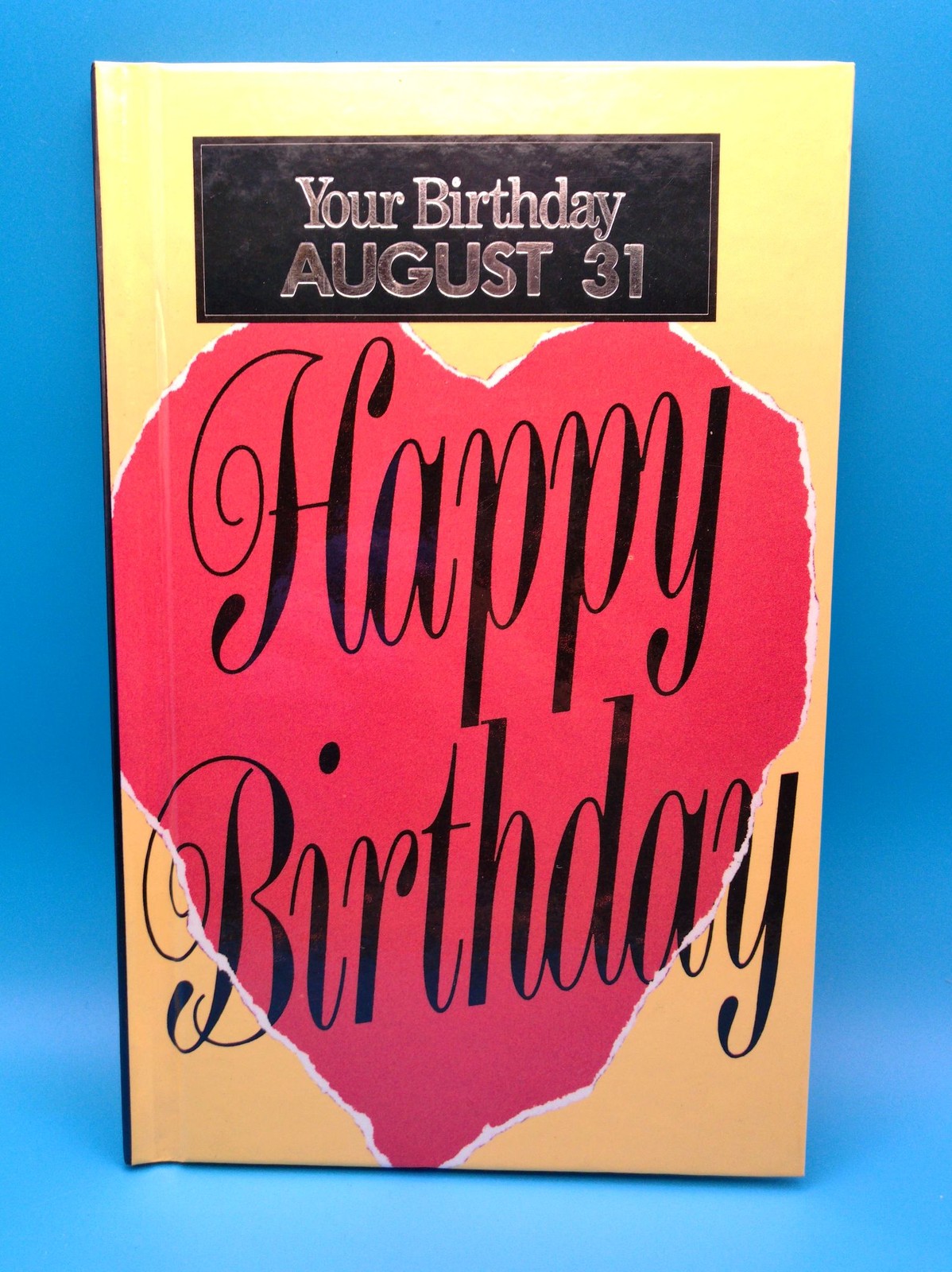 Your Birthday August 31 Hardcover Natalis Press 1990 Gift Book Collectible