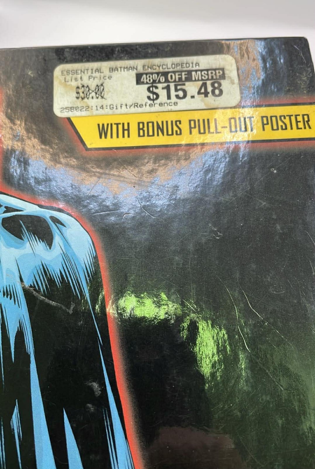 The Essential Batman Encyclopedia by Robert Greenberger Hardcover w/poster(B247)