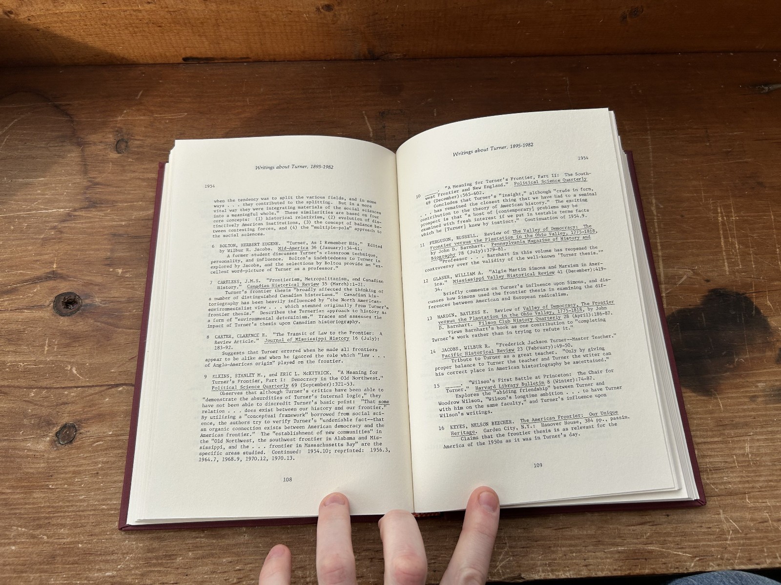 Frederick Jackson Turner: a reference guide by Mattson and Marion (1985)