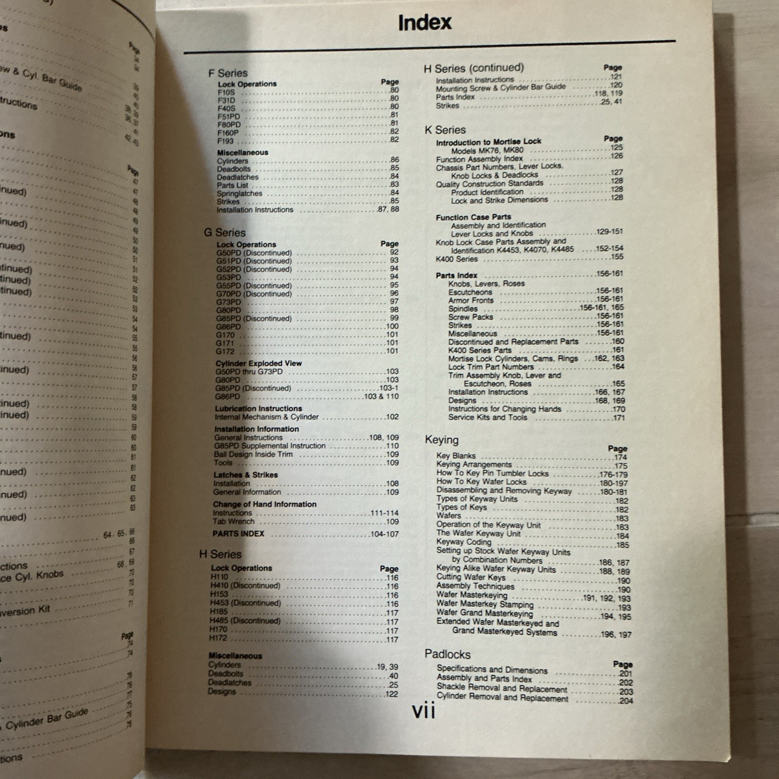 Schlage 1981 Service Manual Locksmith Lock Repair Reference Paperback TPB