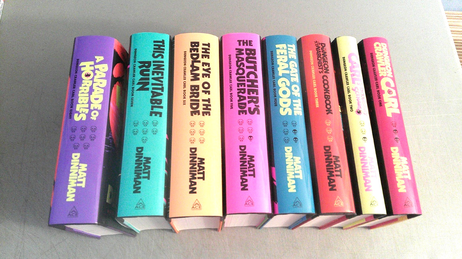 Complete Set Dungeon Crawler Carl 1-8 Complete HC First Ace Ed./Matt Dinniman