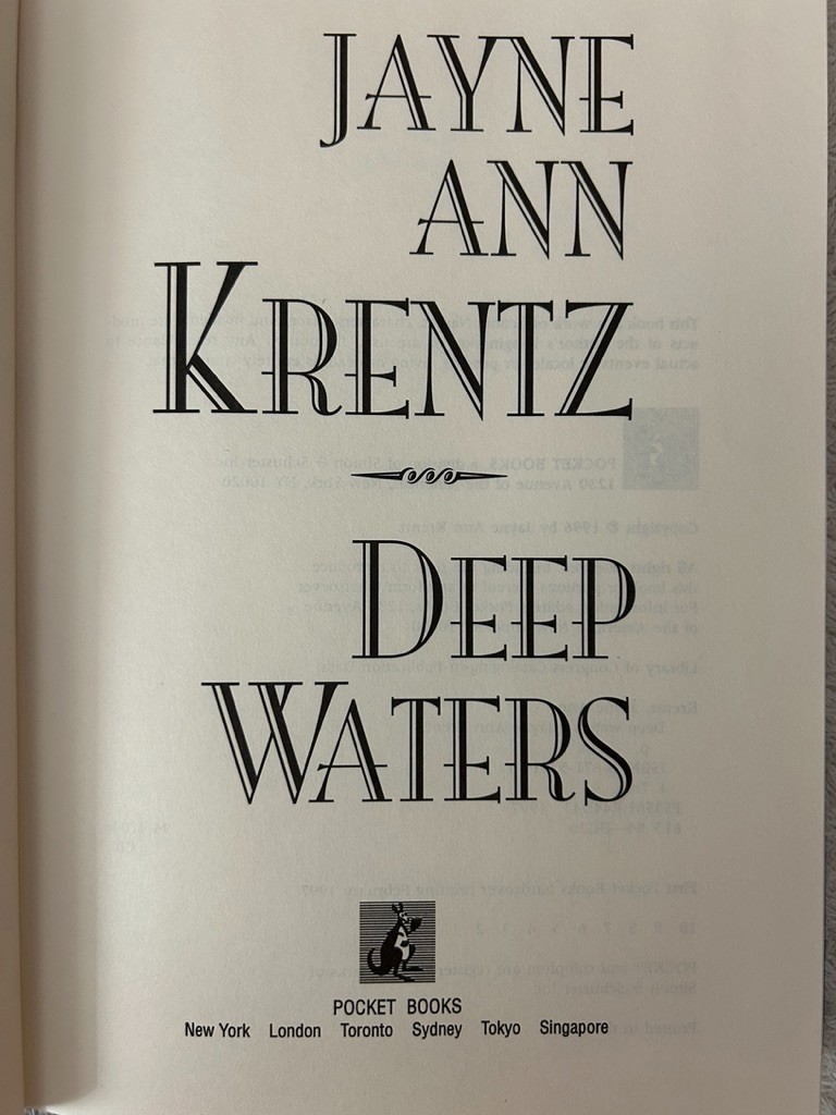 Jayne Ann Krentz, Deep Waters; Whispering Springs: Light in the Shadow