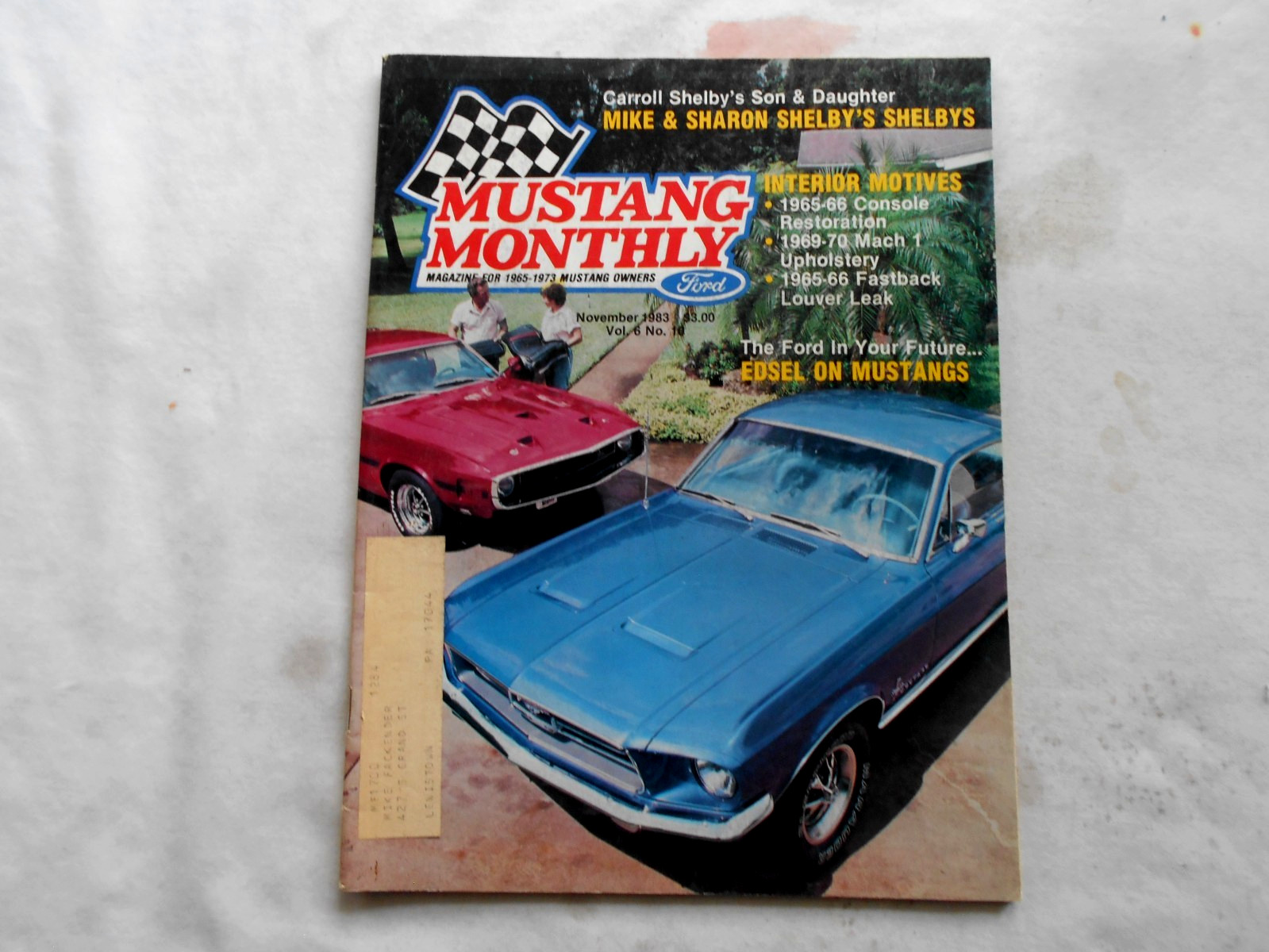 MUSTANG MONTHLY Magazine-NOVEMBER,1983