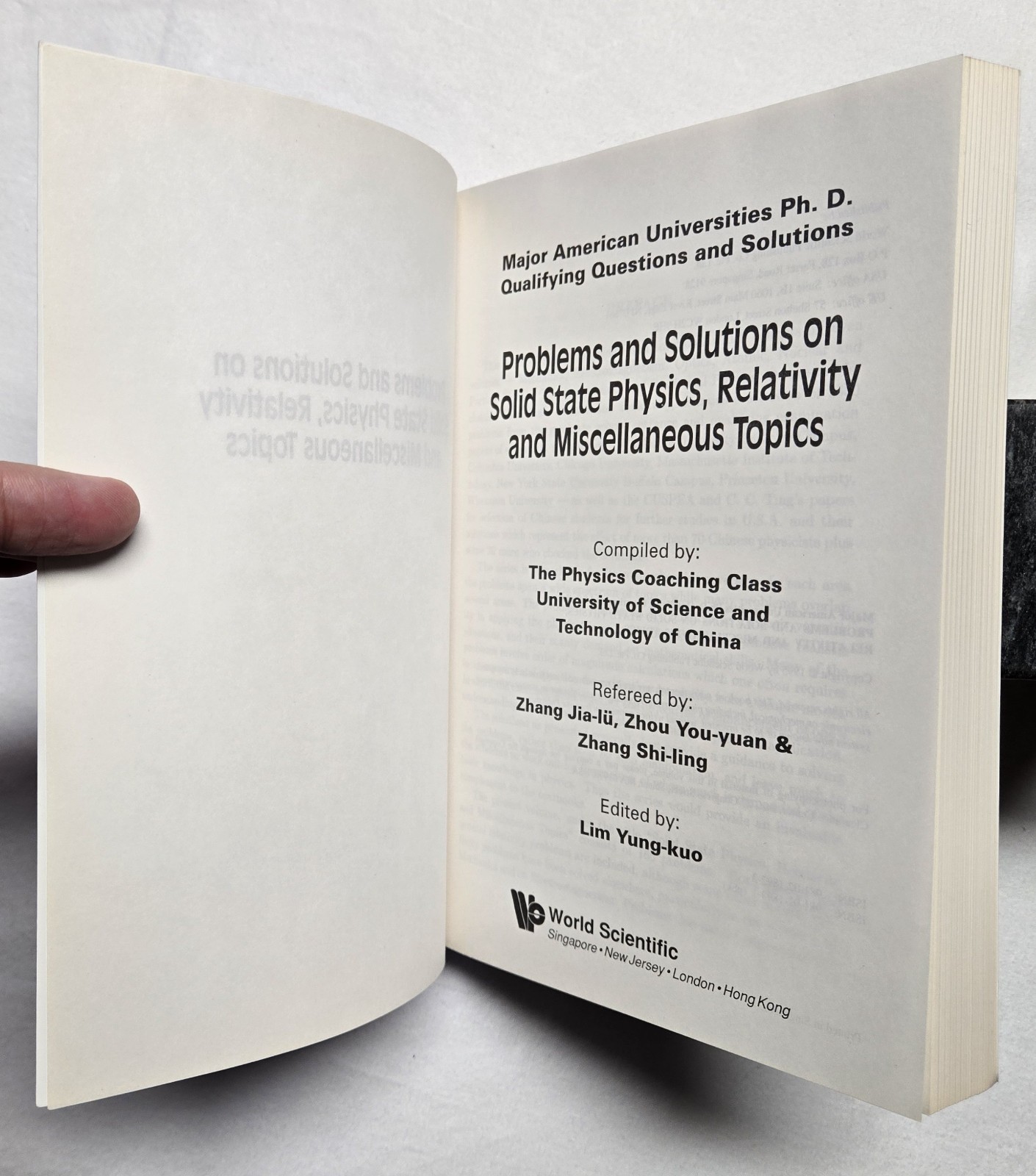 Problems & Solutions On Solid State Physics, Relativity And Miscellaneous Topics