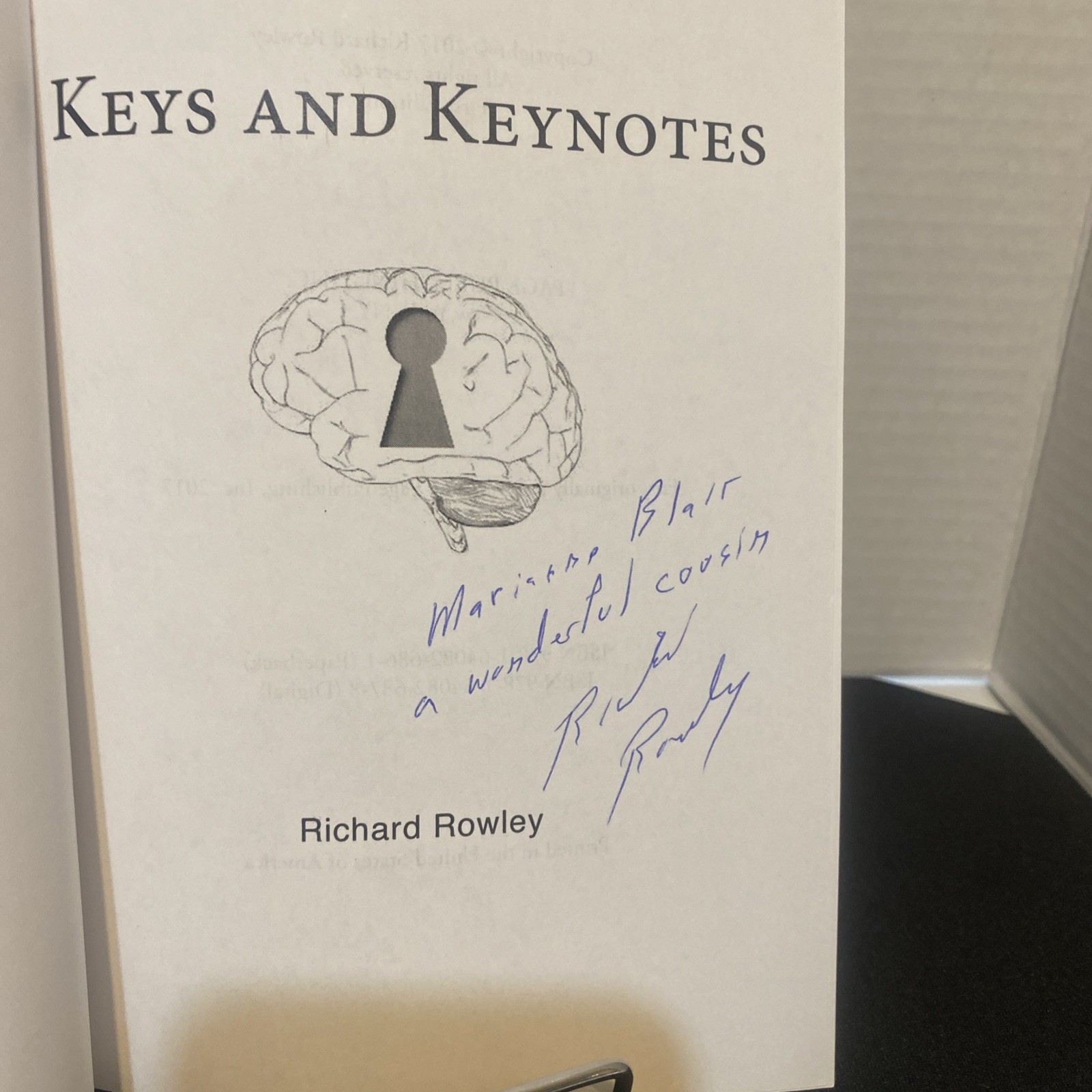 Keys and Keynotes by Richard Rowley (2017, Trade Paperback)