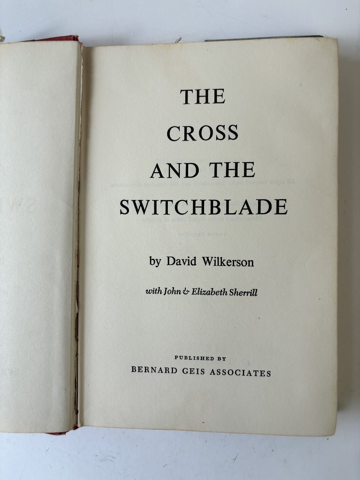 The Cross and the Switchblade David Wilkerson 1963 Tenth Printing Christian