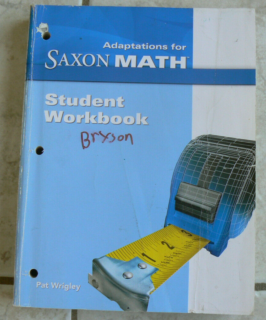 Saxon MATH, gr.5/5th Workbook only, 16 pages missing (of 792!)