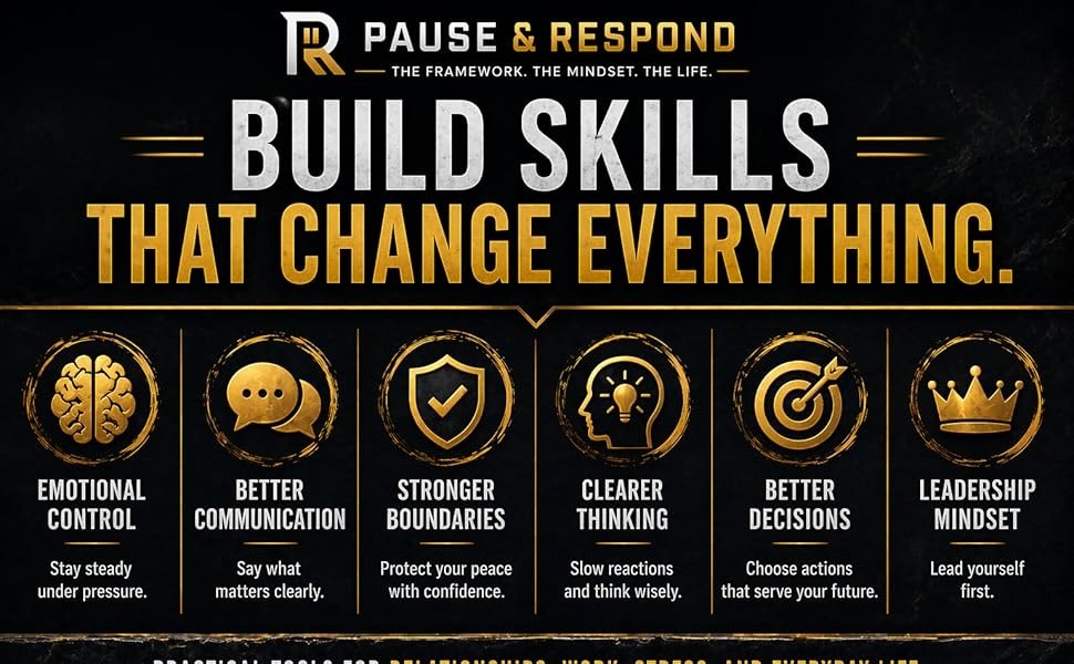 PAUSE & RESPOND 30-Day Discipline Workbook: A Practical System for Emotional Con
