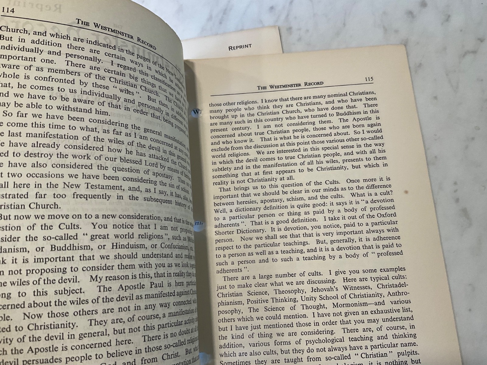 4 Westminster Record 1963 Martyn Lloyd Jones Cults Counterfeits Philosophy