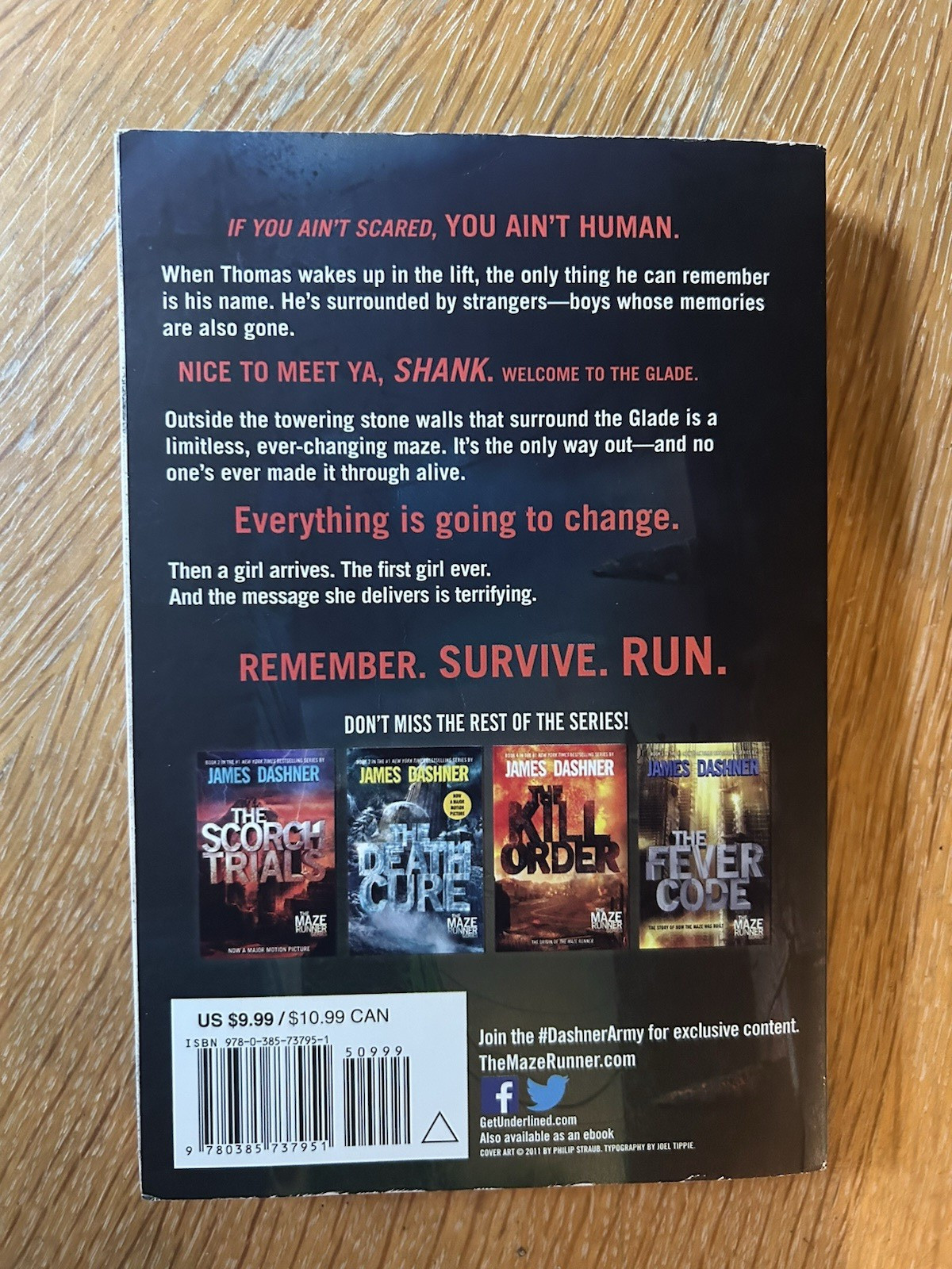 James Dashner The Maze Runner Series 5 Book Boxed Set Paperback Delacorte Press