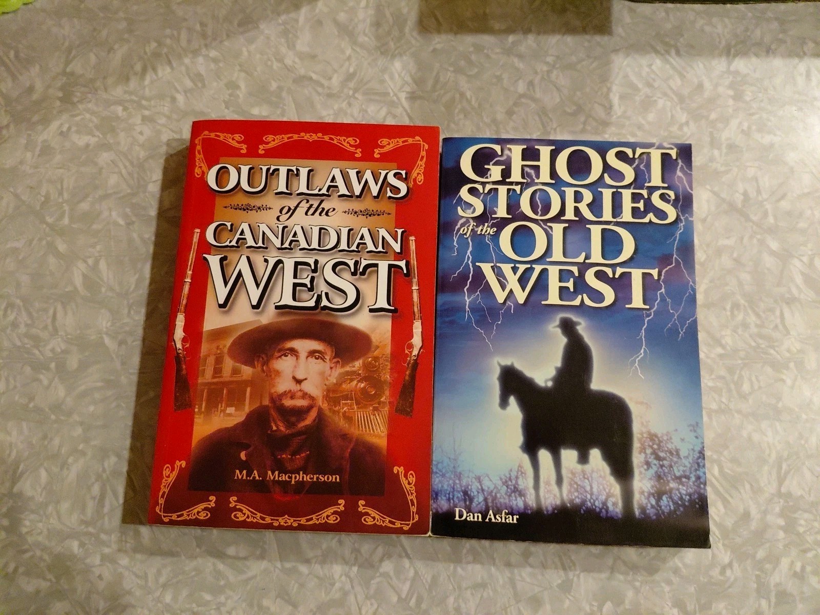 Ghost Stories of the Old West And Outlaws Of The Canadian West Paperback Lot
