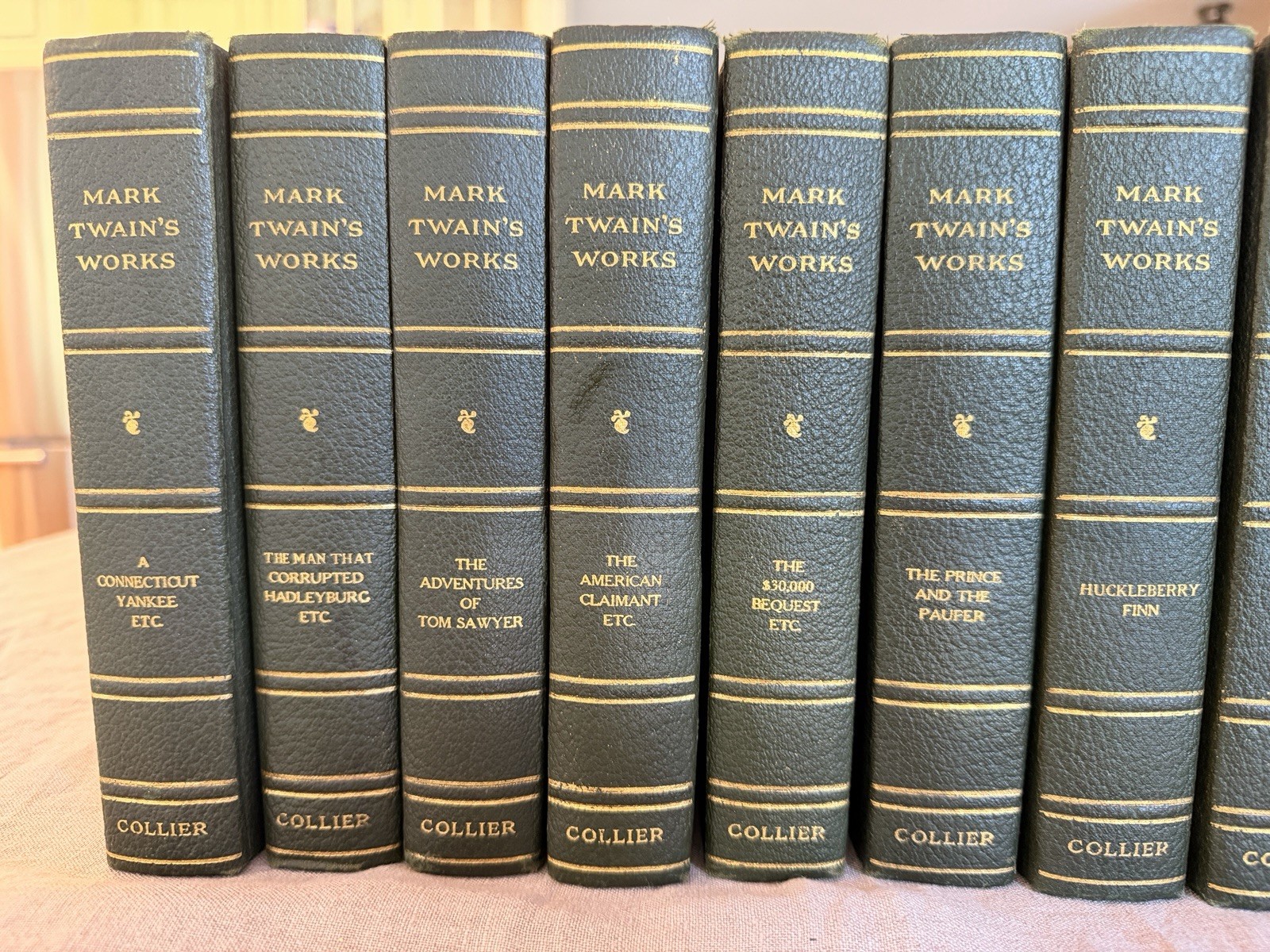 Mark Twain Collection, Harper & Brothers Edition, Collier, 10 volumes, E-75 1917