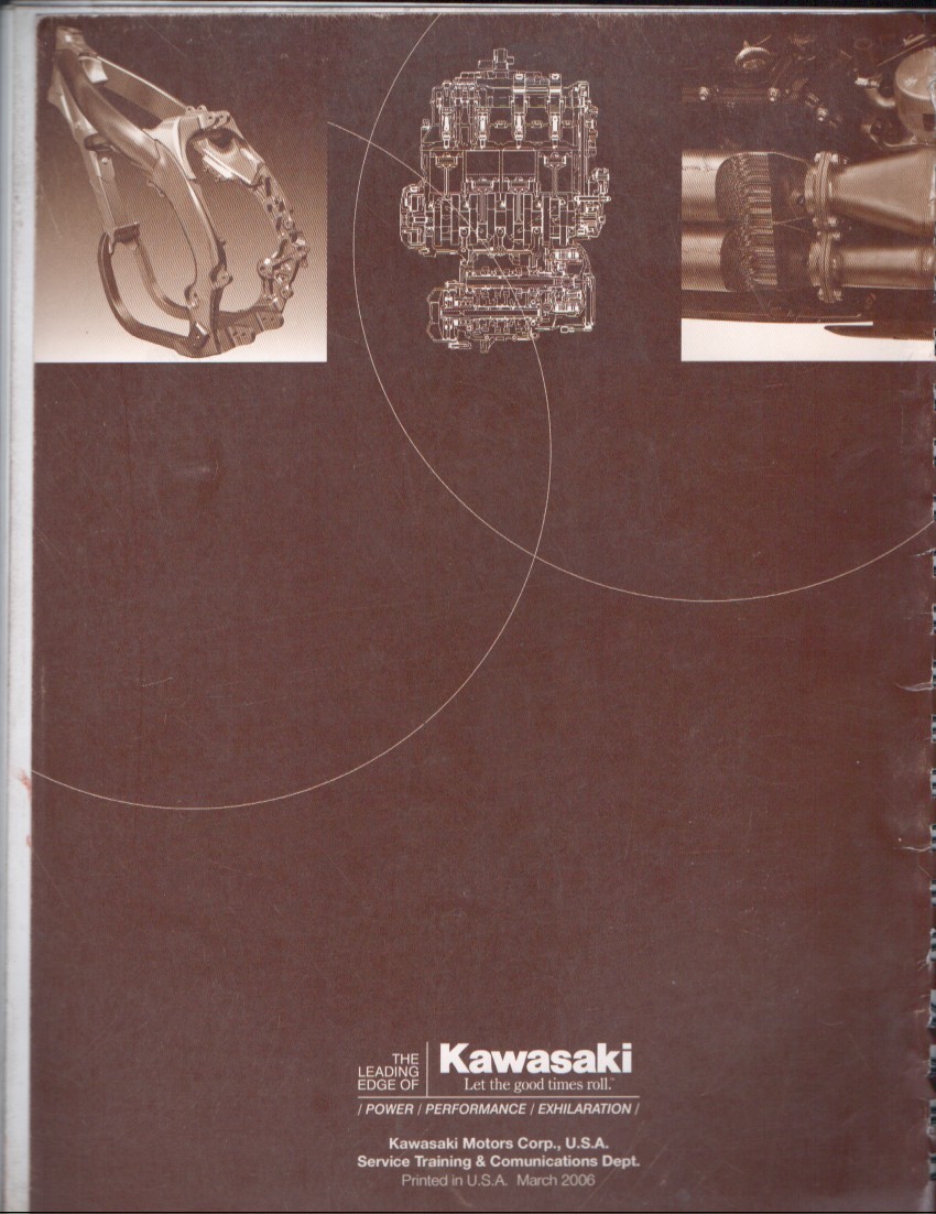 Kawasaki 2006 Technical Motorcycle Maintenance Update Manual MN2932