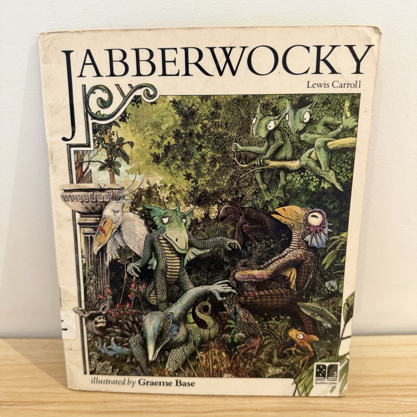 Graeme Base JABBERWOCKY Book Alice in Wonderland Lewis Carroll Ex-Library