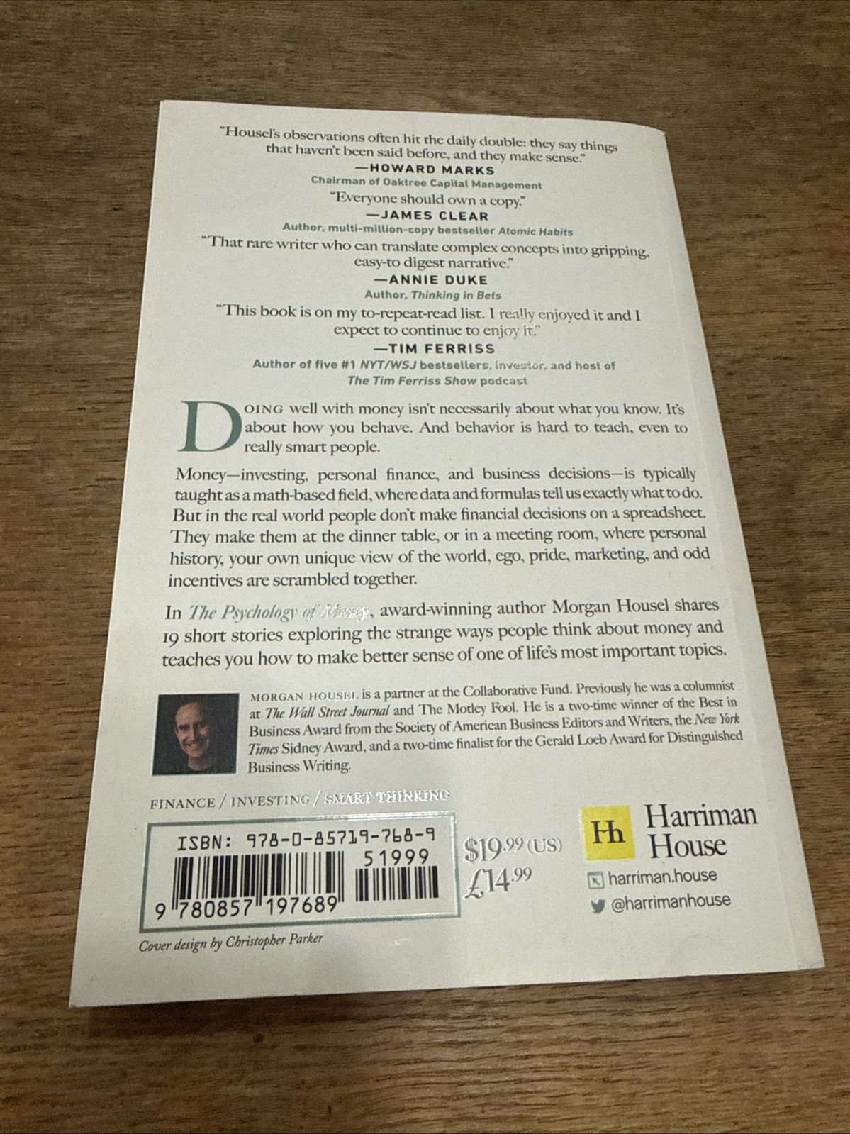 The Psychology of Money by Morgan Housel Timeless Lessons on Wealth, PB – NEW