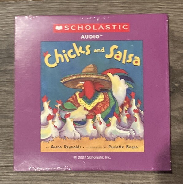 Chicks and Salsa – Aaron Reynolds – Audio CD Scholastic – Brand New Sealed