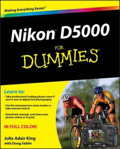 Nikon D5000 For Dummies – Paperback By King, Julie Adair – VERY GOOD
