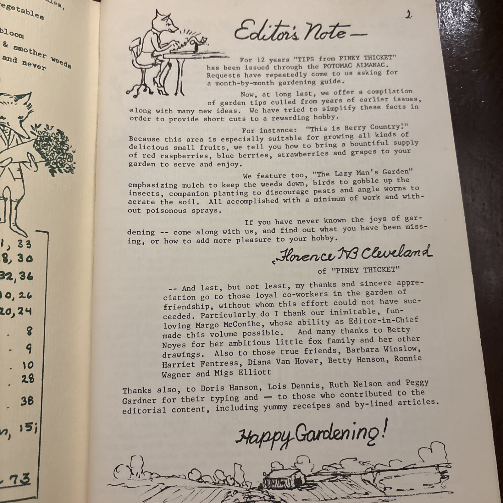 Potomac Almanac Garden Tips from Piney Thicket by Florence Cleveland (1969/PB)