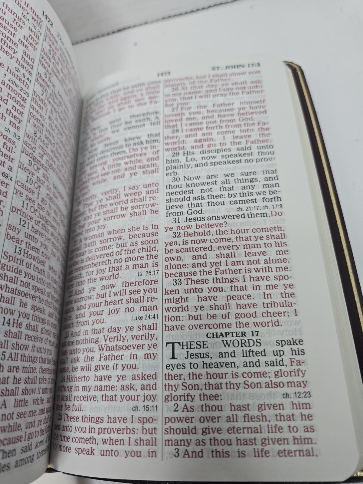 KJV Giant PRINT BIBLE Reference, BONDED LEATHER Zondervan 1994 0-310-93197-5