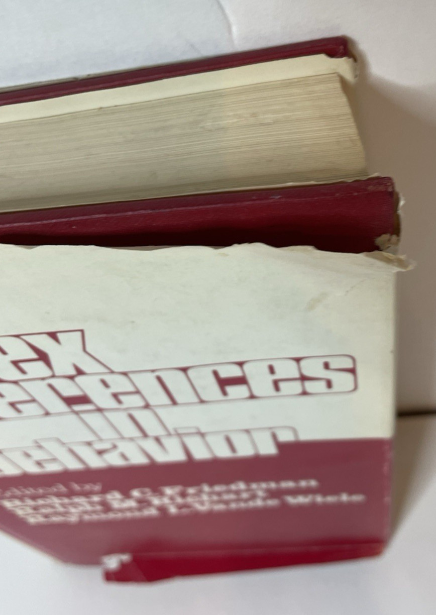 Sex Differences in Behavior HC Book Biomedical Health John Wiley 1974 Rare Vtg