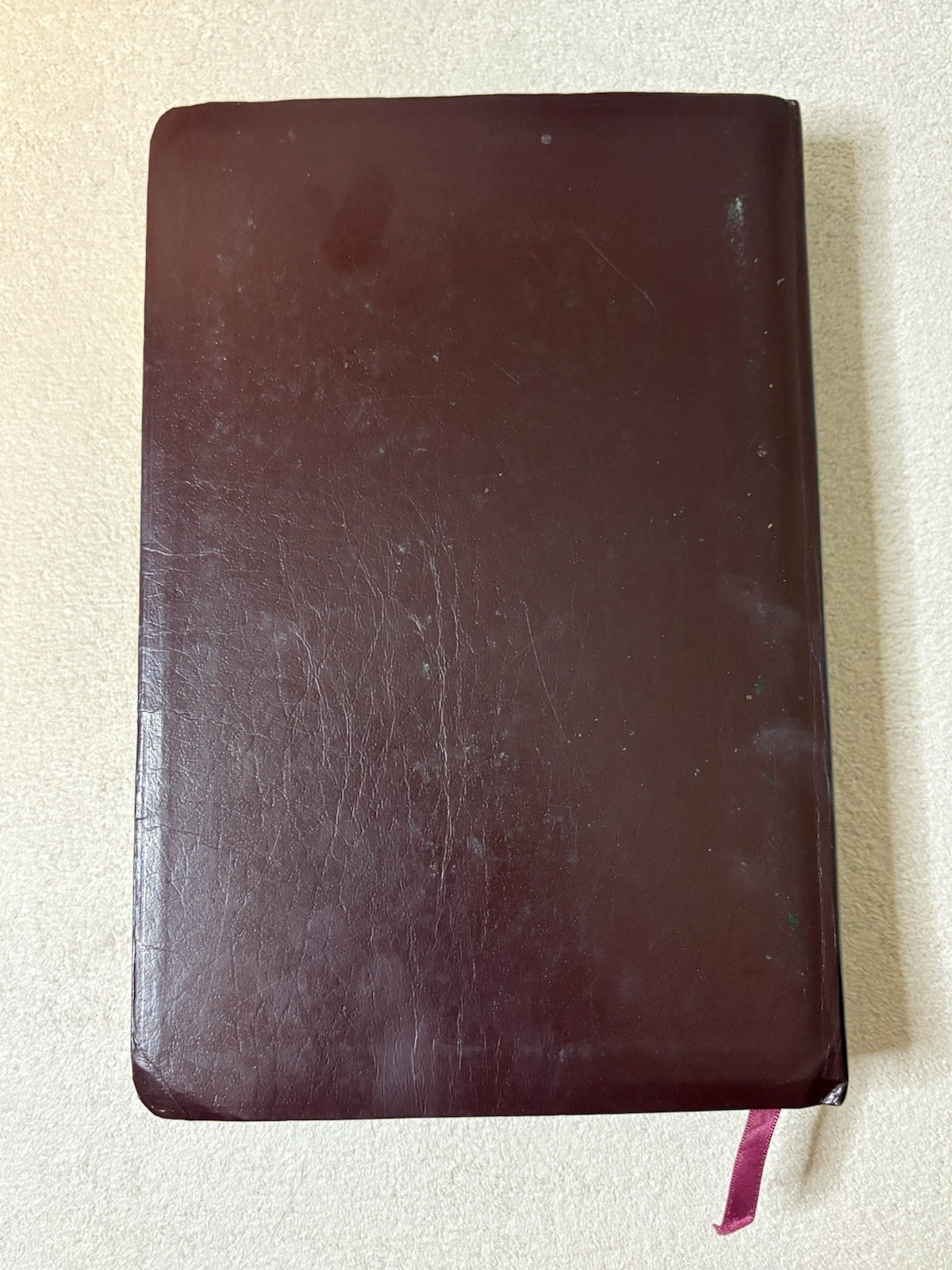 NIV Rainbow Study Bible Color Coded Bold Line 1992 Burgundy RSI Bonded Leather