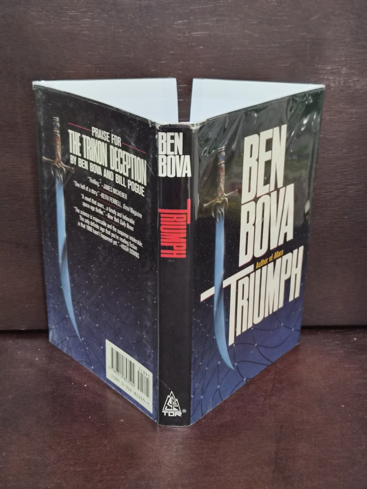 ​​Ben Bova TRIUMPH 1993 SIGNED 1st Ed 1st Print HCDJ LN Alternate History WWII